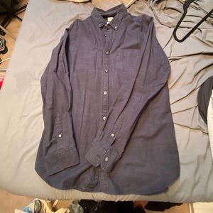 Navy blue casual button up